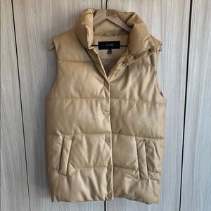 Vero Moda Beige Leather Jacket